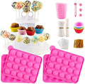 Cake Pop Maker Kit with 2 Silicone Mold Sets with 3 Tier Cake Stand