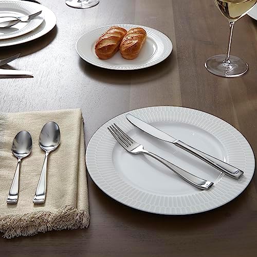Oneida Moda Satin 75-Piece 18/10 Silverware Set for 12, Flatware