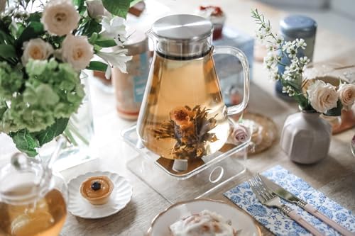 Teabloom One-Touch Tea Maker 56 Oz Borosilicate Glass