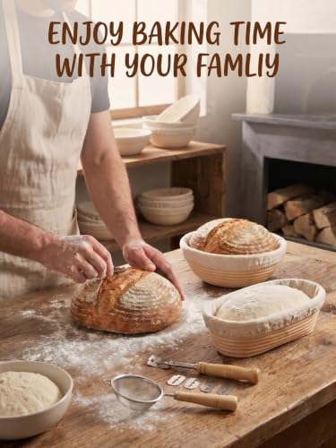 Banneton Sourdough Bread Proofing Basket Handmade 9 in Round&10 in