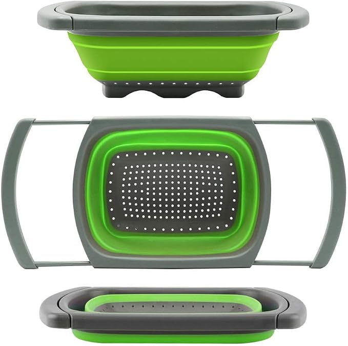 Collapsible Colander Strainer by Hanoxe