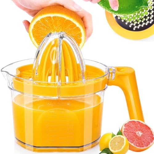 4-in-1 Orange Juicer, 16.9oz Lemon Squeezer