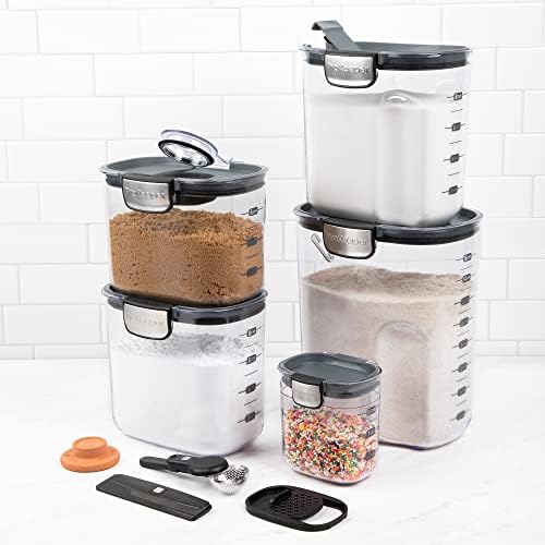 ProKeeper+ Airtight Food Storage Container Set – Clear Plastic Flour