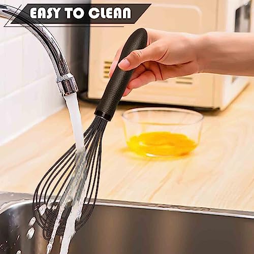 TEEVEA Silicone Whisk 11 Inch, Nonstick Heat Resistant for Cooking