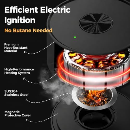 Electric Whiskey Smoker Kit, Cocktail Smoker with Heating System