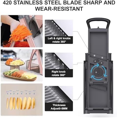 Safe Mandoline Slicer for Kitchen