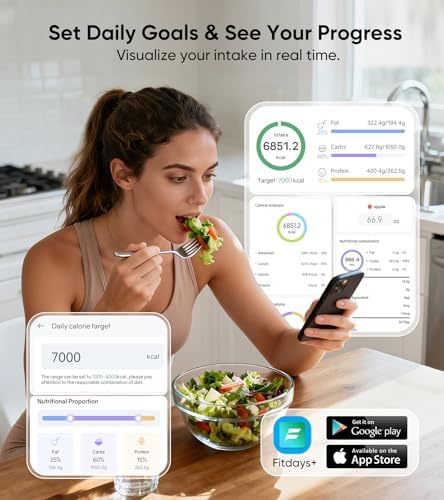 Food Scale with Nutritional Calculator, TFT Display, Track 23
