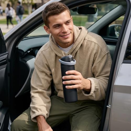 Fijinhom 18 oz Insulated Water Bottle, Stainless Steel Water Bottle