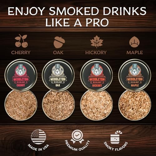 SmokeTop® Cocktail Smoker Kit & Torch with 4 Flavor Wood Chips