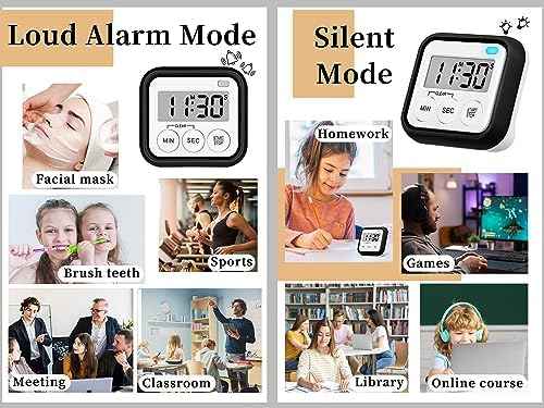 Timer, Kitchen Timers for Cooking Classroom Timer for Kids Teachers