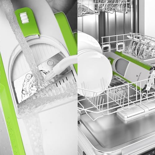 ONCE FOR ALL Safe Mandoline Slicer, Green