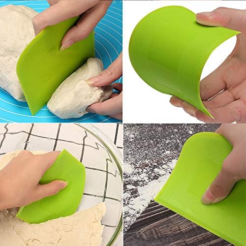 Suanyok Bench Dough Cutter-Flexible Plastic Bowl Scraper Kitchen