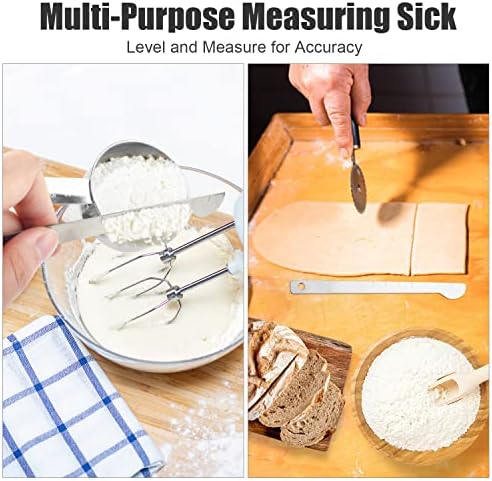 11 PCS Stainless Steel Measuring Cups Spoons Set, 5 Nesting Cups and 5