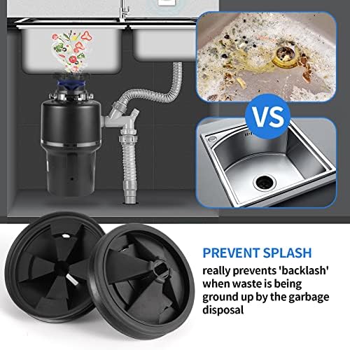 RQYEKDO 3 3/8" Garbage Disposal Splash Guard Sink Baffle Replacement