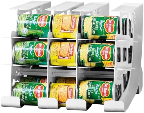 FIFO Pantry Storage Organizer Dispenser Rack for Canned Goods/Drinks, 54-Can Capacity