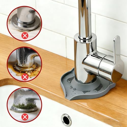 Compact Silicone Kitchen Sink Faucet Splash Proof Mat, Tap Water
