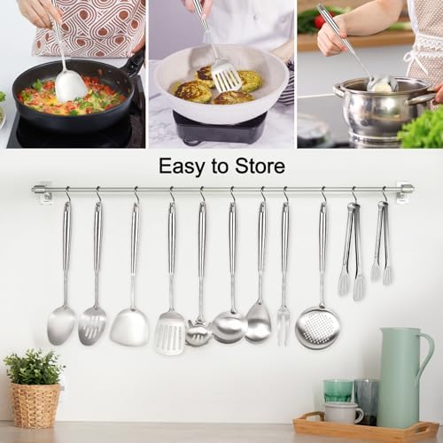 304 Stainless Steel Cooking Utensils Set, 11PCS Stainless Steel