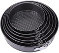 6PCS Nonstick Springform Pan Set Round Baking Pans Removable Bottom