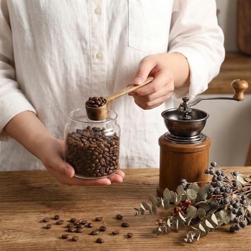 4 Pack Coffee Acacia Wooden Scoop Wooden Measuring Scoops for
