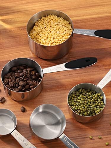 JOYHILL Measuring Cups and Spoons Set 304 Stainless Steel 10-Piece