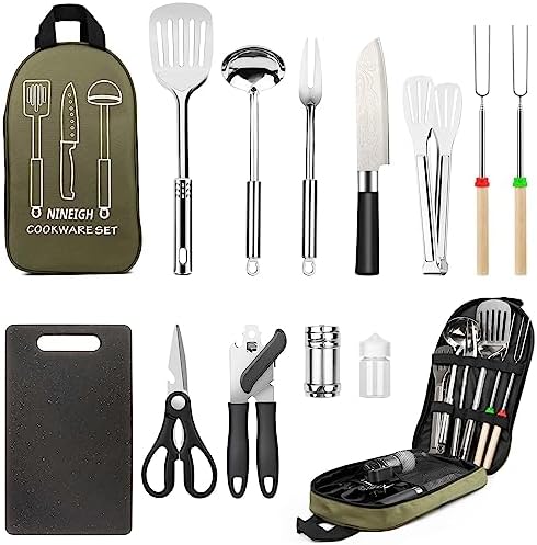Stainless Steel Camping Cooking Utensil Set