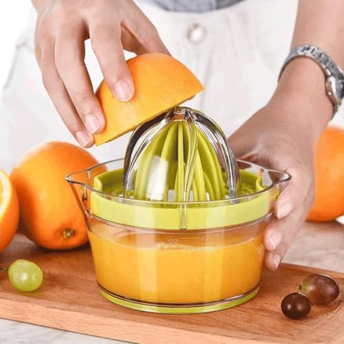 Drizom Citrus Juicer, 12OZ, Green Manual Squeezer