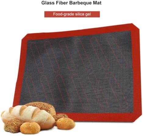 GARVALON Non-stick Silicone and Glass Fiber Baking Mat with Even Heat