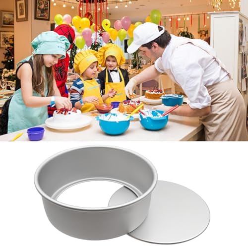 Aluminum Round Cake Pans, 3pcs Nonstick Baking Pan with Removable