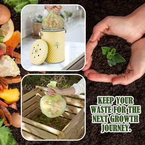 AOSION Countertop Kitchen Compost Bin with Removable Inner Bucket