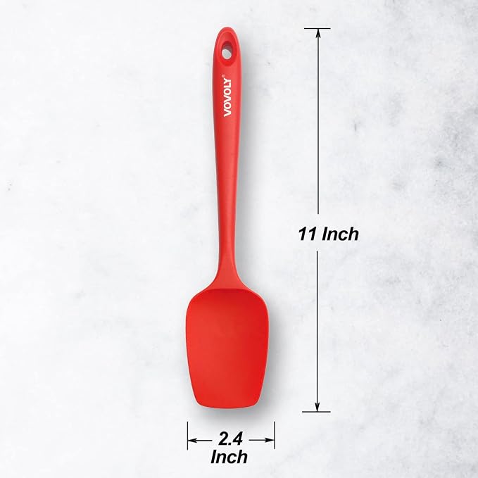 Silicone Spatula Set, High Heat Resistan Rubber Spoon Spatula, Non-Stick - Image 3