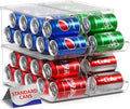 Sorbus Soda Can Organizer for Fridge & Freezer, Stackable with Lid