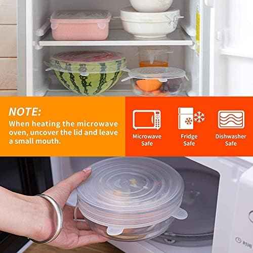 TESUE Reusable Silicone Stretch Lids, 12 Pack