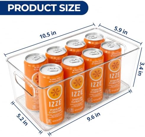 6 Pack Pantry Organizers and Storage, Food Storage Containers with 3
