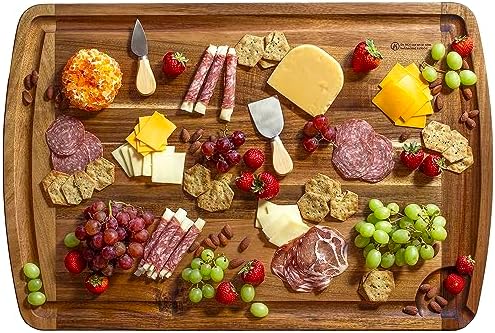 Rock & Branch 30" x 20" Acacia Wood Cutting Board