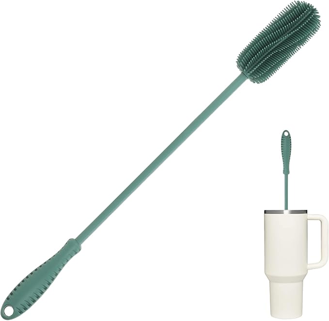 15.7" Silicone Bottle Brush, ddLUCK Water Bottle Cleaner Brush by ddLUCK
