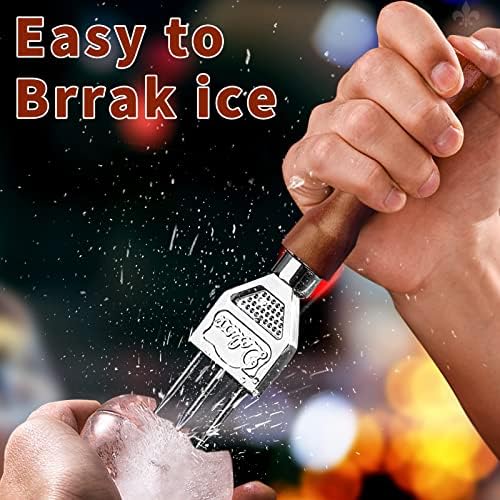 Ice Pick Set of 2 Three Pronged lce Pick, Stainless Steel Ice Pick