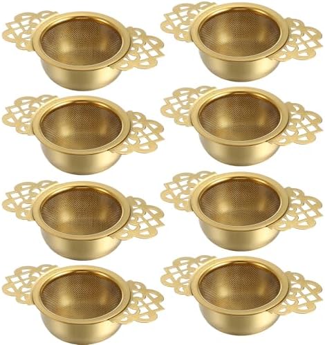 8 Pack 304 Stainless Steel Tea Drain Strainer Tea Filter Mesh Teas