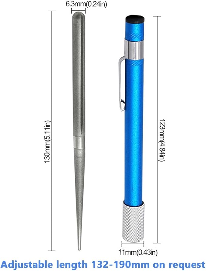 Wolfride 2Pcs Serrated Knife Sharpener, Retractable Diamond Sharpening Rod - Image 2