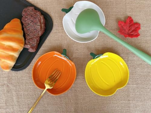 Ceramic Spoon Rest for Stove Top, Halloween Pumpkin Cute Spoon Rest