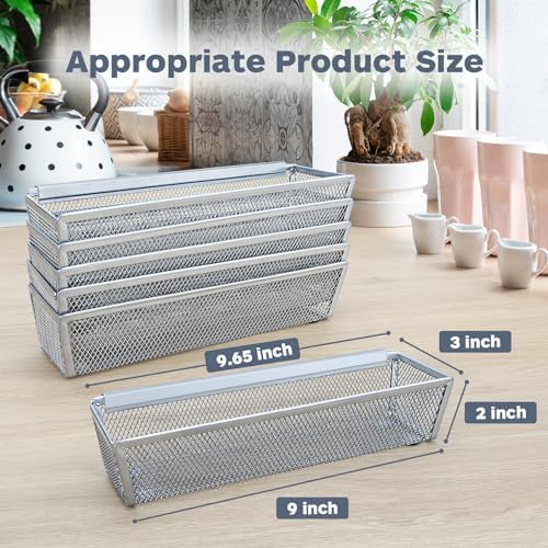 Smgmg Silverware Drawer Organizer, 6 Pack, Grey