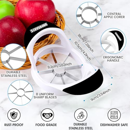 SCHVUBENR 3.5 Inch Apple Slicer - Professional Apple Cutter