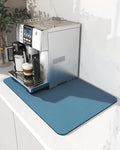 AMOAMI-Coffee Mat Hide Stain Rubber Backed Absorbent Dish Drying Mat by AMOAMI