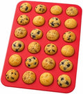 Mrs. Anderson's Baking Silicone Mini Muffin Pan, 24 Cup