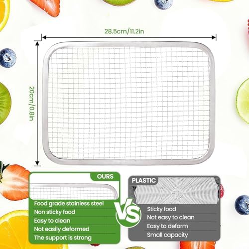 Touchscreen Food Dehydrator with 18 Stainless Steel Trays
