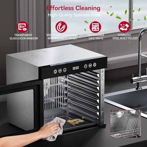 8-Tray Stainless Steel Food Dehydrator