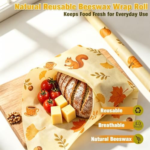 Beeswax Food Wrap Roll, 13x40 Inch