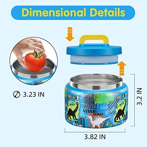JXXM 8 Oz Thermo Food Jar for Hot & Cold Food for Kids, Insulated