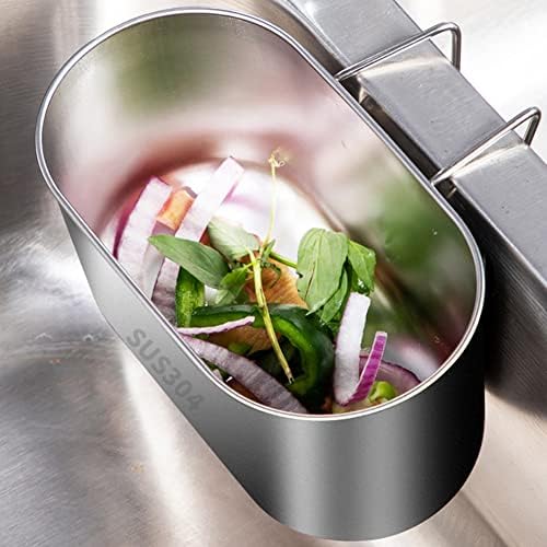 Stainless Steel Sink Drain Strainer Basket, Silver