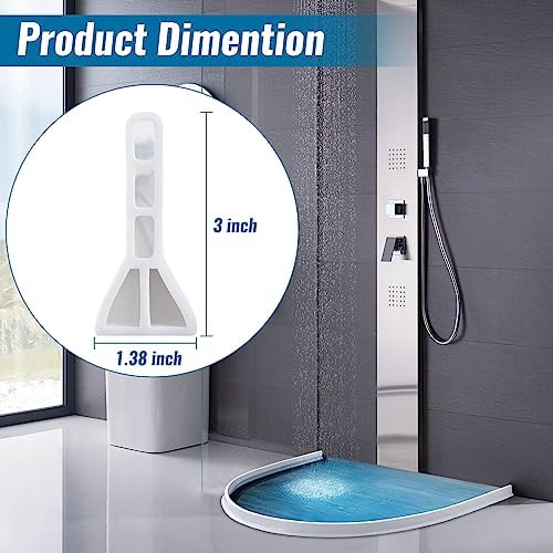 3" High Shower Threshold Water Dam 39" Long Collapsible Shower Water