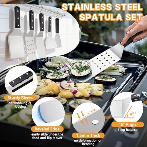 HaSteeL Griddle Accessories Kit, 20-Piece